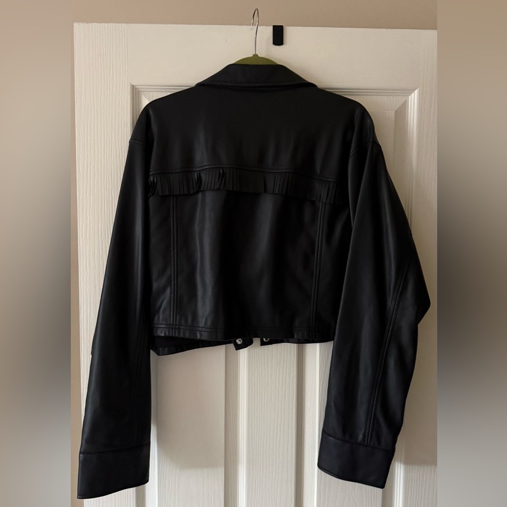 For Love And Lemons Afton Faux  Leather Jacket - Picture 8 of 8